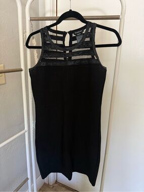 bebe Black Sheath Dress